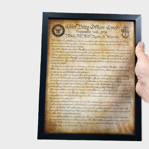 
                  
                    Chief Petty Officer Creed
                  
                